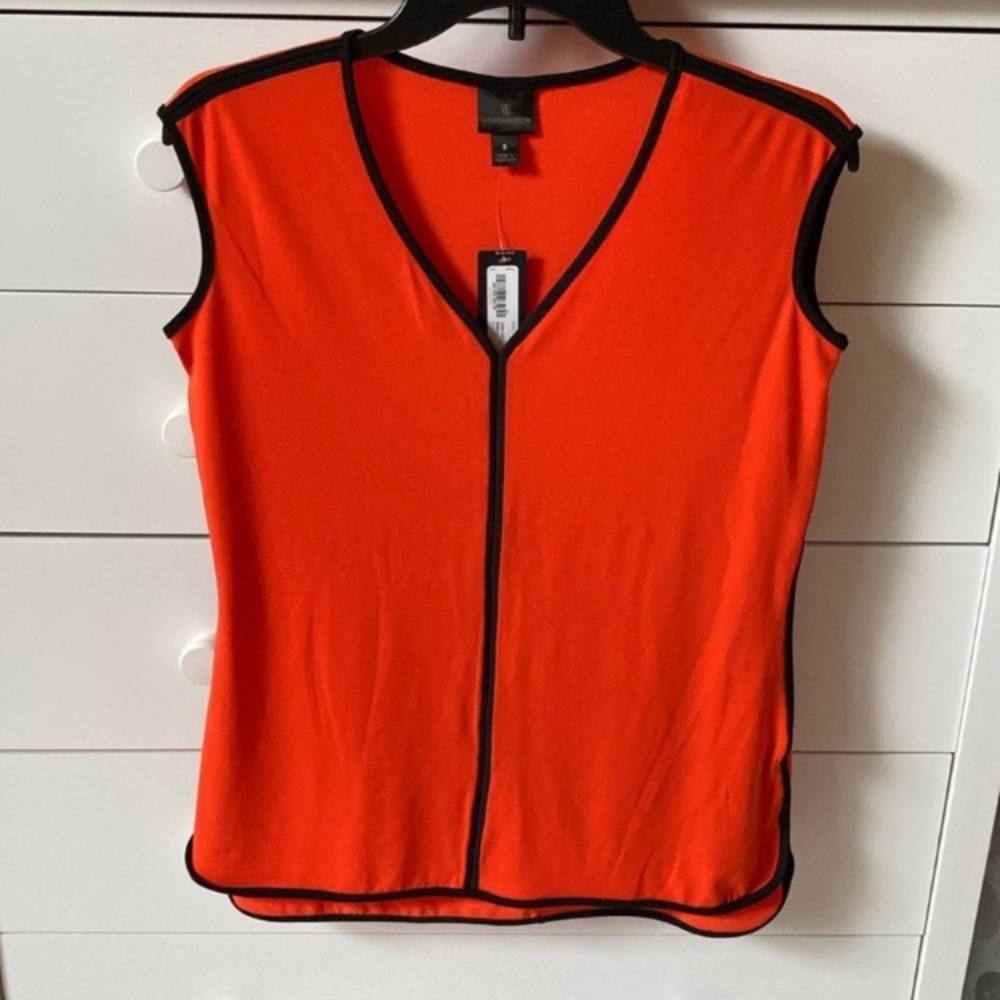 🌺NWT Worthington Size Small Orange Sleeveless Top